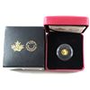 Image 1 : 2014 Canada 25-cents 0.5g .9999 Fine Gold Eastern Chipmunk Coin (TAX Exempt).