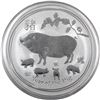 Image 1 : 2019 Australia 10oz Year of the Pig .9999 Fine Silver Coin (light scratches capsule). TAX Exempt.
