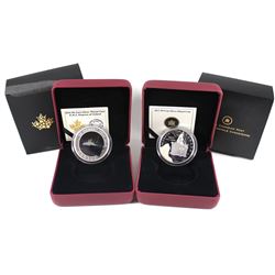 2012 Canada 50-cents R.M.S. Titanic & 2014 50-cents R.M.S. Empress of Ireland Silver Plated Coins (o