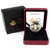 Image 1 : 2017 Canada $20 Snow Covered Trees with Murano Glass Fine Silver Coin (lightly toned). TAX Exempt.