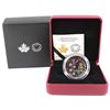 Image 1 : 2018 Canada $20 Queen Elizabeth II's Maple Leaves Brooch Fine Silver Coin (TAX Exempt).