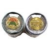 Image 1 : 2019 Canada $2 D-Day Coloured & Non-Coloured Special Wrap Rolls of 25pcs. 2 Rolls.