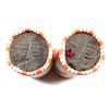 Image 1 : 2012 Canada 25-cents Tecumseh Commemorative Rolls. One Roll is fully Coloured and the other is fully