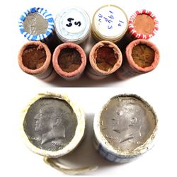 *Estate Lot of USA Rolls - 2x 1961 1-cent, 1962 1-cent, 1963 1-cent, 1964 1-cent, 1969 1-cent, 2010