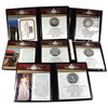 Image 1 : 1971-1977 Canada Silver Dollar Lot from First Commemorative Mint. You will receive the 1971 British 