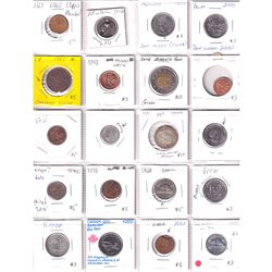 Errors: Estate Lot of Canada Miscellaneous Coin Errors. 20pcs.