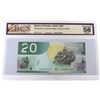 Image 1 : RADAR: 2004 $20 BC-64a-N1-ii, Bank of Canada, Jenkins-Dodge, Printed in 2005, 2 Digit RADAR, S/N: AZ