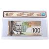 Image 2 : 2004 $100 BC-66b, Bank of Canada, Jenkins-Carney, Printed in 2009, S/N: EJ2736869, BCS Certified UNC