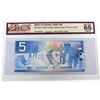 Image 1 : INSERT NOTE: 2002 $5 BC-62aA, Bank of Canada, Knight-Dodge, Replacement, Printed in 2001, ANV (3.060