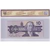 Image 2 : RADAR: 1989 $10 BC-57b-N1-iii, Bank of Canada, Bonin-Thiessen, Changeover, 4 Digit RADAR, S/N: BEF58