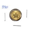 Image 1 : 1990 Canada 1/10oz .9999 Fine Gold Maple Leaf (TAX Exempt).