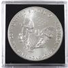 Image 2 : 2014 USA 1oz Coloured & Gilded Blue Sky .999 Fine Silver Eagle in Capsule (TAX Exempt).
