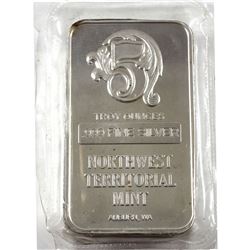 5oz Northwest Territorial Mint .999 Fine Silver Bar (TAX Exempt).