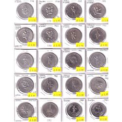 Estate Lot of 1978-1984 Carnaval de Quebec Tokens: 2x 1978, 3x 1979, 3x 1980, 3x 1981, 3x 1982, 4x 1