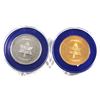 Image 2 : Pair of 1867-1967 Canada's Own Flag Centennial Enameled Medals in Hard Plastic Holders. Both medal t