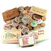 Image 1 : Estate Lot of Mixed Wooden Tokens. You will receive 84 tokens in this Collection. 84pcs.