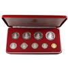 Image 1 : 1982 Commonwealth of the Bahamas 9-coin Proof Set Minted by the Franklin Mint in Original Case with 