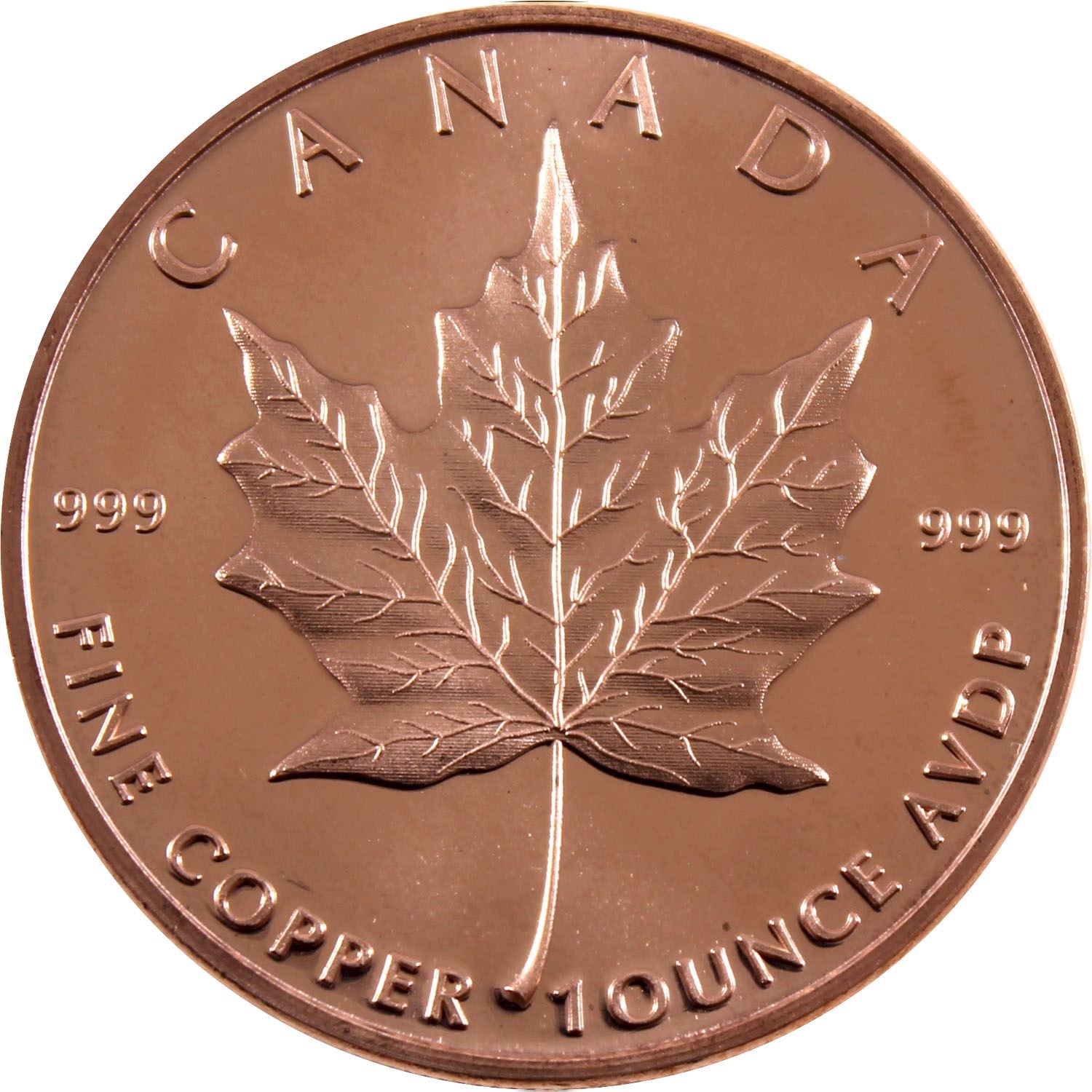 * 20x 1oz .999 Fine Copper Rounds in Tube - 10x Nativity & 10x Maple ...