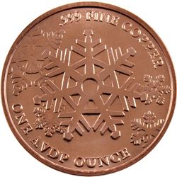 *20x 1oz .999 Fine Copper Rounds in Tube - 10x Merry Christmas To All & 10x Unto Us A Child Is Born.