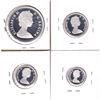 Image 2 : Group Lot 4x 1967-2017 Canada 150th Silver Proof Commemorative coins. Lot includes: $1, 25-cent, 10-