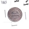 Image 1 : NFLD Silver 20-cent 1865 Very Fine *First Year issue!*