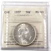 Image 1 : 50-cents 1937 ICCS Certified MS-63. Attractive Light toning.