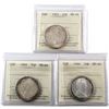Image 1 : 50-cents 1963 & 2x 1966 all ICCS Certified MS-64! 3pcs