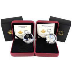 2016 Canada $20 The Universe & $20 The Universe Glow-In-The-Dark Glass with Fume Fine Silver Coins (