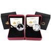 Image 1 : 2016 Canada $20 The Universe & $20 The Universe Glow-In-The-Dark Glass with Fume Fine Silver Coins (