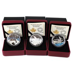 2017 Canada $20 Glistening North The Arctic Tern, The Polar Bear & The Arctic Wolf Fine Silver Coins