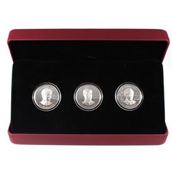 2011 Canada $15 Continuity of the Crown Sterling Silver 3-Coin Set (outer sleeve is worn).