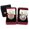 Image 1 : 2014 Canada $20 Interconnections: Land - The Beaver & 2014 $20 Chickadee and Winter Berries Fine Sil