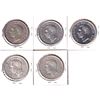Image 2 : Silver $1 Lot: 5x 1952 in VF to AU conditon (some minor scratches) 5pcs