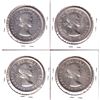 Image 2 : Silver $1 Lot: 4x 1953 NSS, NSS SWL, SS, & SS SWL all coins VF to AU (light scratches) 4pcs