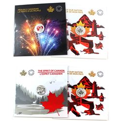 2017 $3 Heart of our Nation Fine Silver (2pcs), 2017 $3 The Spirit of Canada Fine Silver & 2017 Cana