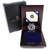 Image 1 : RCM Issue: 2012 Canada $5 Sterling Silver and Niobium Coin - Full Wolf Moon (tattered outer box)