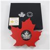 Image 1 : 2015 Canada $20 The Canadian Maple Leaf Fine Silver Coin (Shaped Like Maple Leaf). TAX Exempt