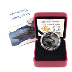 2014 Canada $20 Lost Ships in Canadian Waters - The R.M.S. Empress of Ireland (No Tax)