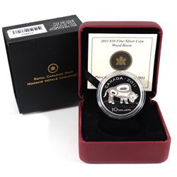 2011 Canada $10 Wood Bison Fine Silver Coin (TAX Exempt)