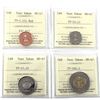 Image 1 : Test Token Canada ICCS Certified MS-67: TT-1.13 Red, TT-10.13, TT-25.25 & TT-200.3. 4pcs