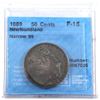 Image 1 : 1889 NFLD Narrow 9 50-cents CCCS Certified F-15