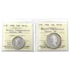 Image 1 : 1998 (1908) Mirror Silver 25-cents ICCS PF-67 UHC & 1998 (1908) Mirror Silver 50-cents ICCS PF-67 UH