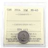 Image 1 : 2014 Canada 10-cents ICCS Certified MS-65
