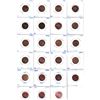Image 2 : Estate Lot of Canada 1-cent, 5-cents & 10-cents coins in Circulated to BU: 103 x 1-cents ranging 195