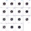 Image 7 : Estate Lot of Canada 1-cent, 5-cents & 10-cents coins in Circulated to BU: 103 x 1-cents ranging 195