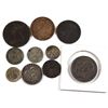 Image 1 : Assorted World Coins and Tokens. Some Silver. Please view scans. 10pcs