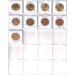 Errors 49 x Canada Minor to Medium Errors & Varieties Loon $1 & $2 dated between 1989 to 2019. Pleas