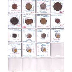 Mixed Page of 15 x Gold, Silver and World coins, some with Errors. Please view image for details.