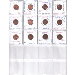 Erros 32 x USA Error Cents, Nickels, Dimes & Quarters. Please view image for details. 32pcs