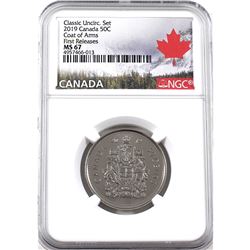 2019 Canada 50-cents NGC Certified MS-67